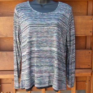 Long sleeve multicolor blouse
